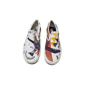 Vans x Moma Unisex Slip-On Classic Shoes Abstract Print Design Size M9.5/W11